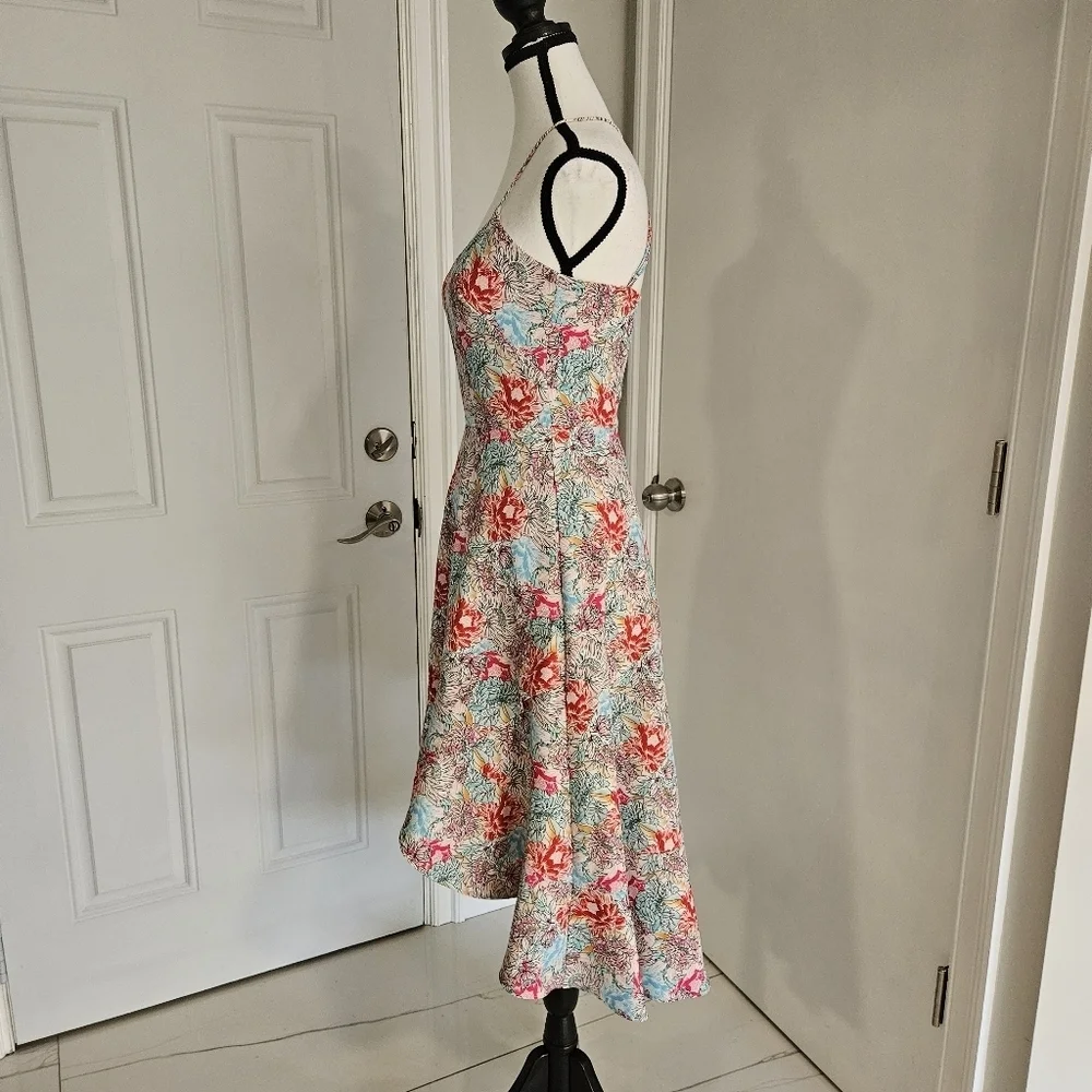 Black Halo Floral Marie Dress Size 0